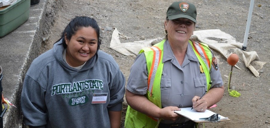 Two generations of women archeologists at Fort Vancouver Two generations of women archeologists at Fort Vancouver